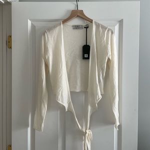 All Saints // Merino Wool Wrap Cardigan Sweater